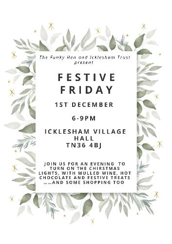 Festive Friday Community Event Join us for an evening to turn on the Christmas Lights and some festive shopping too