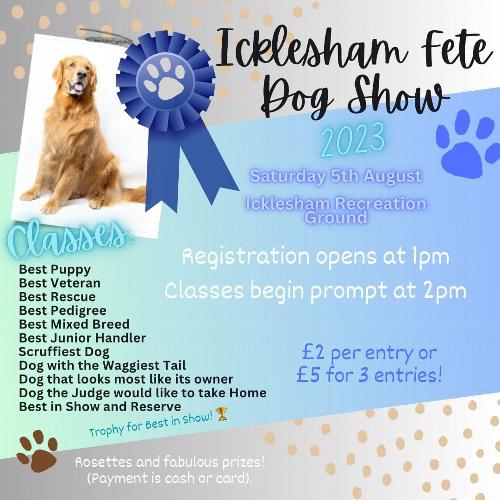 The Icklesham Fun Dog Show is here again Saturday 5th August, Icklesham Recreation Ground. Bring your pooches to the best fun dog show around.